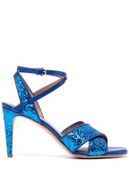 RED(V) crossover-strap leather pumps - Blu