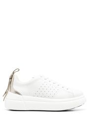 RED(V) Bowalk low-top leather sneakers - Bianco