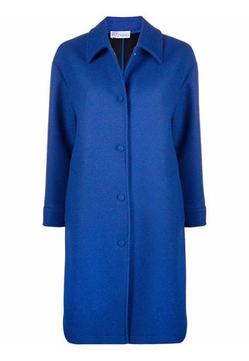 RED Valentino single-breasted button-front coat - Blu