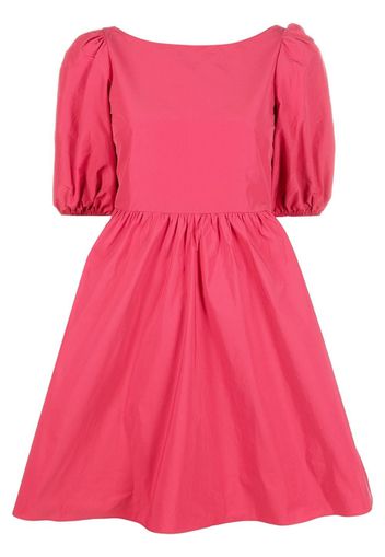 RED Valentino puff-sleeved A-line dress - Rosa