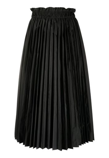 RED Valentino high-waisted pleated skirt - Nero