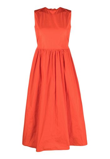 RED Valentino sleeveless open-back midi dress - Arancione