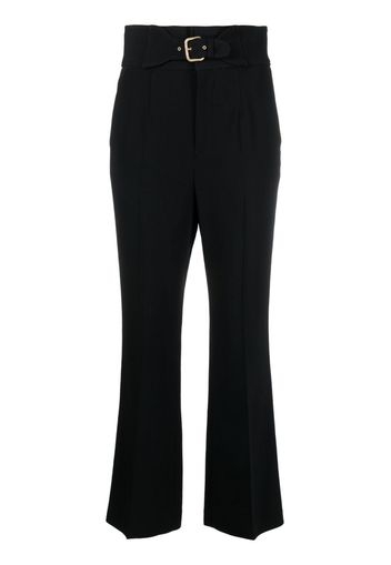 RED Valentino high-waisted cropped trousers - Nero