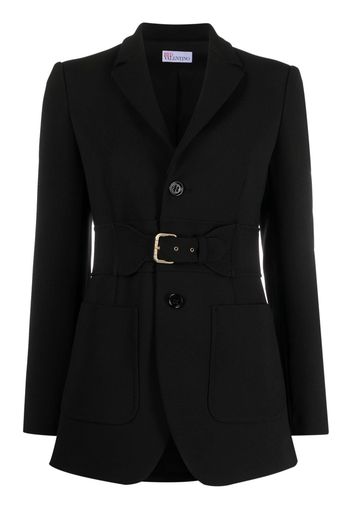 RED Valentino belted single-breasted blazer - Nero