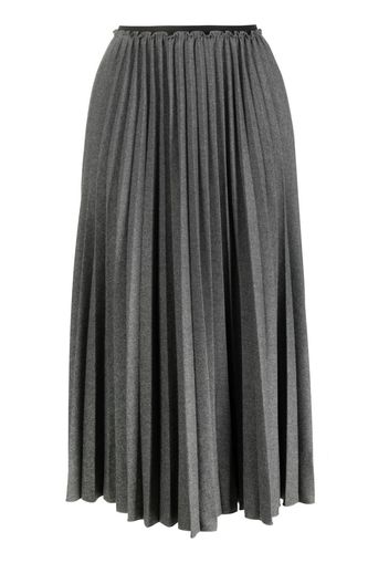 RED Valentino high-waisted pleated midi skirt - Grigio