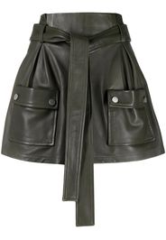 RED Valentino tie-waist flap-pocket skort - Verde