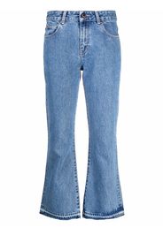 RED Valentino cropped flared jeans - Blu