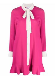 RED Valentino pussy-bow collar dress - Rosa