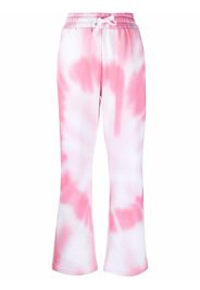 RED Valentino tie-dye print track pants - Rosa