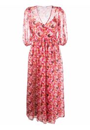 RED Valentino heart print long dress - Rosa