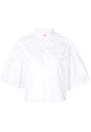 RED Valentino Camicia con maniche plissettate - Bianco