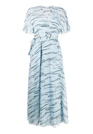 RED Valentino star-print midi dress - Blu