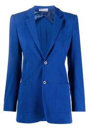 RED Valentino single-breasted fitted blazer - Blu