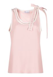 RED Valentino bow-detail sleeveless top - Rosa