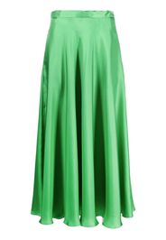 RED Valentino high-waisted drape-detail skirt - Verde