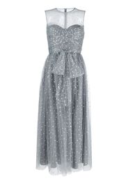 RED Valentino glitter-detail sleeveless midi dress - Grigio