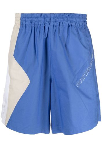 Reebok Shorts sportivi con design color-block - Blu