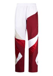 Reebok Pantaloni sportivi con design color-block - Rosso