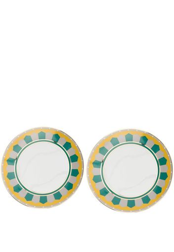 Reflections Copenhagen Lagos dinner plates set-of-two (27cm) - Verde