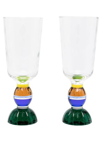 Reflections Copenhagen Ascot tall crystal glass set - Verde