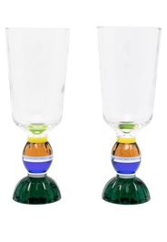 Reflections Copenhagen Ascot tall crystal glass set - Verde