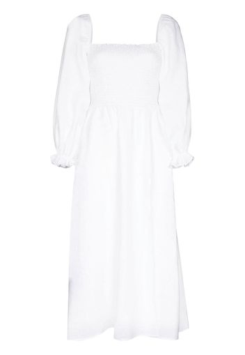 Reformation Gitane square-neck midi dress - Bianco