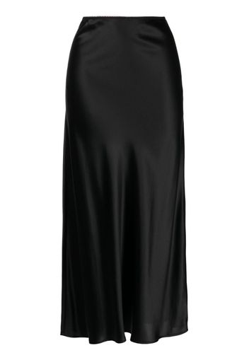 Reformation Layla silk midi skirt - Nero