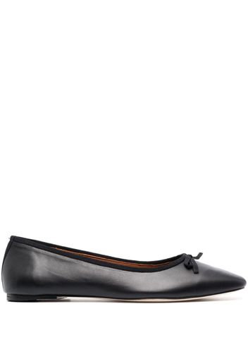 Reformation Paola leather ballet pumps - Nero