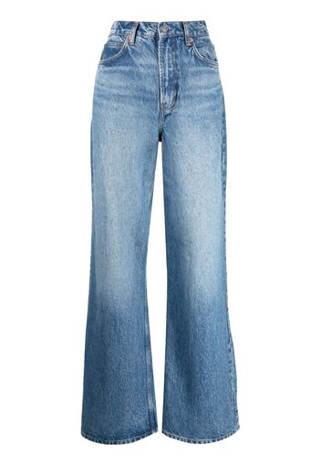 Reformation Cary high-rise wide-leg jeans - Blu