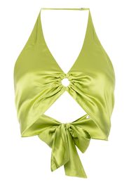 Reformation Top crop Nero - Verde