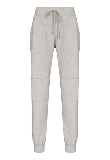 tapered-design fleece track pants