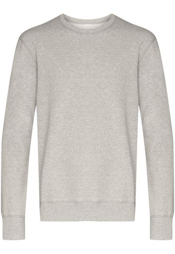 crew-neck fleece sweatshirt