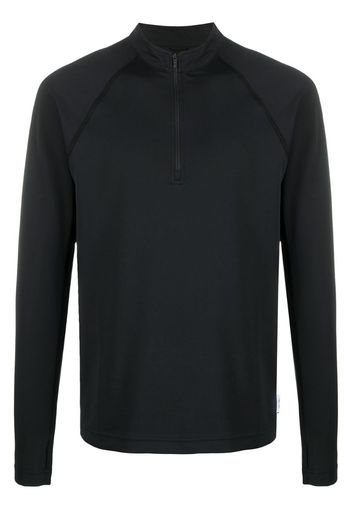 Trail zip neck top