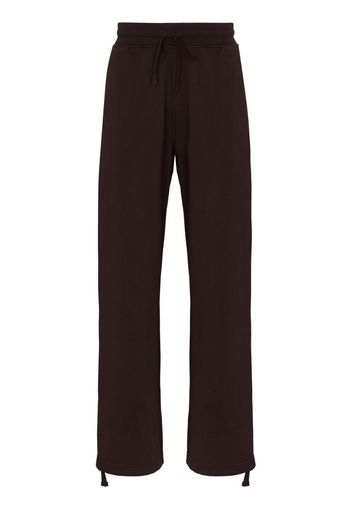 straight-leg cotton track pants