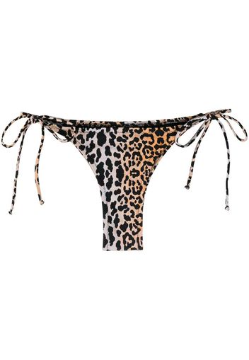 Slip bikini con stampa animalier