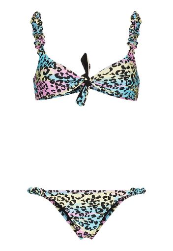 Reina Olga REINA OLGA LUCA BIKINI SET TIE DYE LEO - Nero