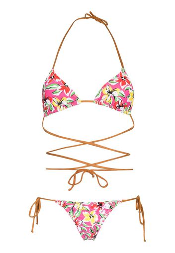 Reina Olga Miami floral bikini set - Rosa