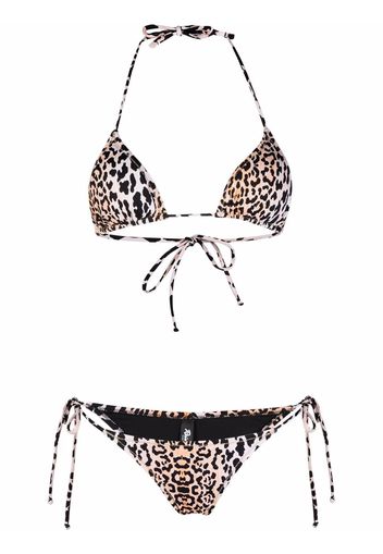 Reina Olga leopard-print bikini - Marrone