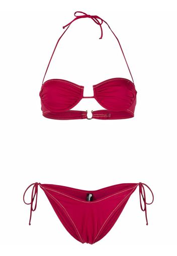 Reina Olga Penny halterneck bikini - Rosso