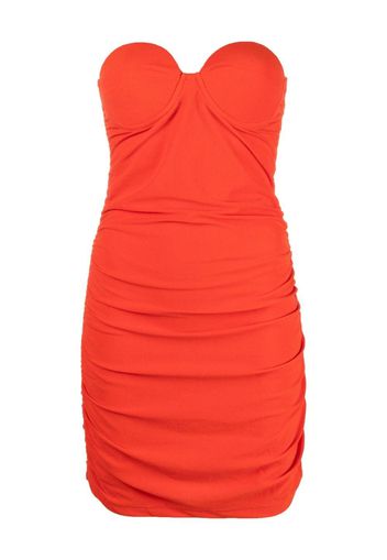 Reina Olga Dirty Diana ruched mini dress - Arancione