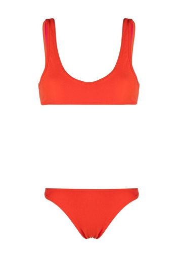 Reina Olga terry-cloth effect bikini - Arancione