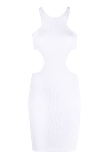 Reina Olga Ele ribbed dress - Bianco