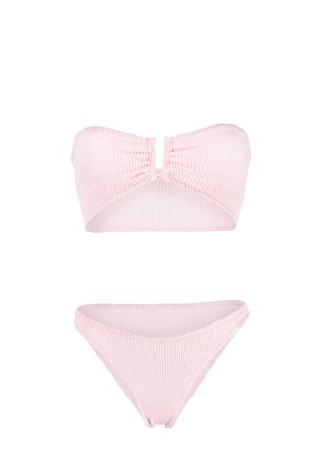 Reina Olga Bikini a fascia Ausilia con ruches - Rosa