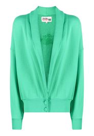 Reina Olga Farrah logo-embroidered cardigan - Verde