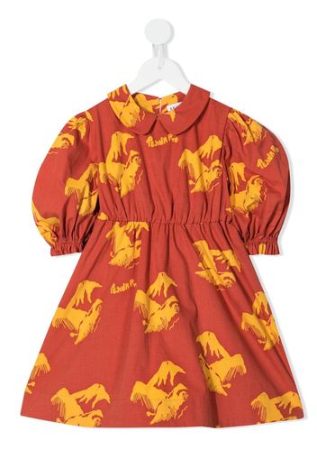 Rejina Pyo Nora Mount-print organic cotton dress - Rosso