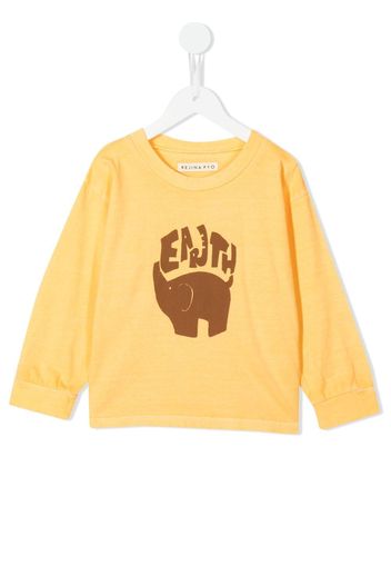 Rejina Pyo Marley graphic-print organic cotton T-shirt - Arancione