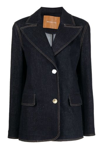 Rejina Pyo Blazer Mina denim monopetto - Blu