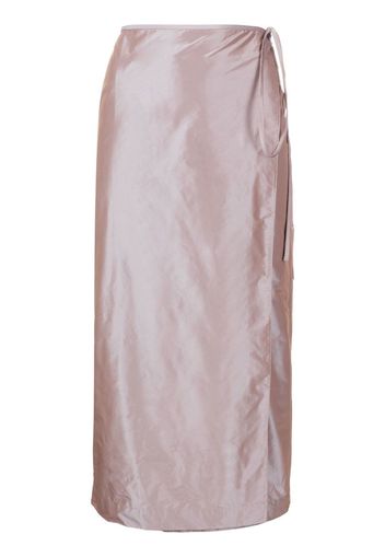 Rejina Pyo Adela iridescent wrap skirt - Toni neutri