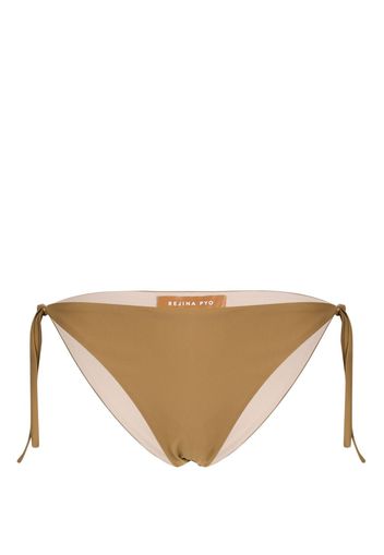 Rejina Pyo Arja side-tie bikini bottoms - Marrone