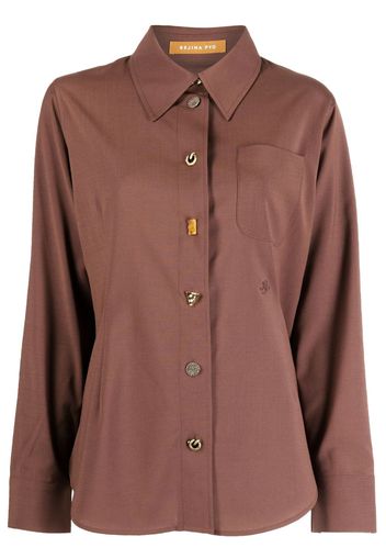 Rejina Pyo long-sleeve button-fastening shirt - Marrone